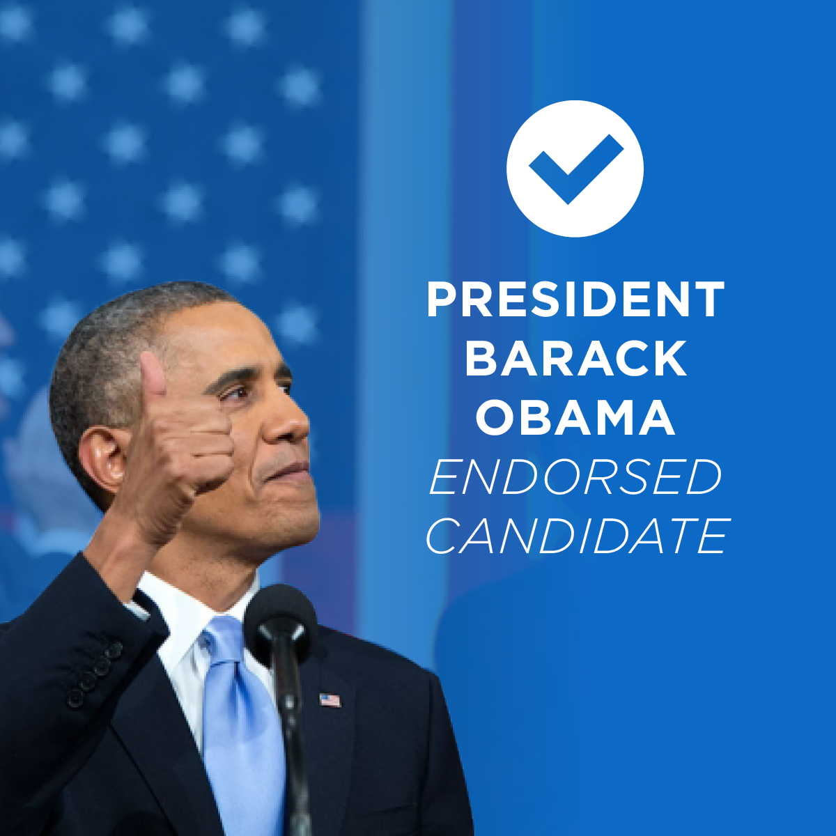 President Barack Obama Endorsed Candidate